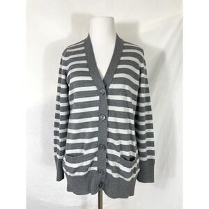 Tommy Hilfiger Sweater Womens Large L Pima Cotton Cardigan Pockets